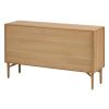 Dubová komoda Kave Home Lenon 155 x 45 cm