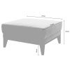 Zelená sametová podnožka MESONICA Musso Tufted