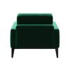 Zelené sametové křeslo MESONICA Musso Tufted