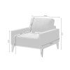 Zelené sametové křeslo MESONICA Musso Tufted
