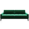 Zelená trojmístná sametová pohovka MESONICA Musso Tufted 211 cm