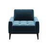 Modré sametové křeslo MESONICA Musso Tufted