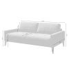 Modrá dvoumístná sametová pohovka MESONICA Musso Tufted 173 cm