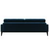 Modrá trojmístná sametová pohovka MESONICA Musso Tufted 211 cm