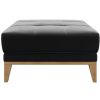 Tmavě šedá sametová podnožka MESONICA Musso Tufted
