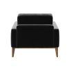 Tmavě šedé sametové křeslo MESONICA Musso Tufted