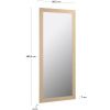 Přírodní dřevěné nástěnné zrcadlo Kave Home Yvaine 80 x 180 cm