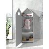 Bílá dřevěná šatní skříň Vipack Casami 171 cm -fv-interier-25