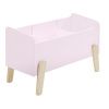 Růžový lakovaný úložný box na hračky Vipack Kiddy 39 x 80 cm
