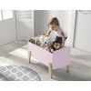 Růžový lakovaný úložný box na hračky Vipack Kiddy 39 x 80 cm -fv-interier-25