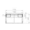 Bílý lakovaný psací stůl Vipack Kiddy 60 x 110 cm