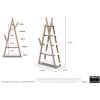 Přírodní borovicový regál Vipack Kiddy 170 cm