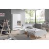 Bílá dřevěná dětská postel Vipack Kiddy 90x200 cm -fv-interier-25