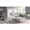 Bílá dřevěná dětská postel Vipack Kiddy 90x200 cm -fv-interier-25