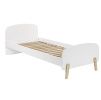 Bílá lakovaná dětská postel Vipack Kiddy 90x200 cm