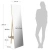 Jasanové stojací zrcadlo Kave Home Keisy 45 x 160 cm