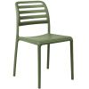 Zelená plastová zahradní židle Costa