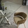 Skleněný jídelní stůl Kave Home Argo 180 x 100 cm s nerezovou podnoží -fv-interier-25