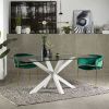 Skleněný jídelní stůl Kave Home Argo 180 x 100 cm s bílou kovovou podnoží -fv-interier-25