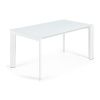 Bílý skleněný rozkládací jídelní stůl Kave Home Axis 160/220 x 90 cm -fv-interier-25