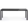 Tmavě šedý skleněný rozkládací jídelní stůl Kave Home Axis 140/200x90 cm
