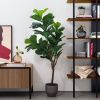 Modrá skleněná váza Kave Home Brenna 18 cm -fv-interier-25