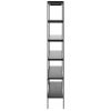 Černý dřevěný regál Toren 172 cm