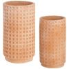 Set dvou terakotových květináčů Kave Home Celi 60/45 cm