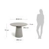 Šedý betonový zahradní stůl Kave Home Itai 120 cm
