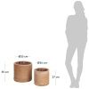 Set dvou terakotových květináčů Kave Home Karlina Ø 24/ 33 cm