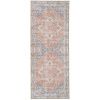 Modro oranžový koberec Shola 80 x 200 cm s orientálními vzory