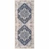 Modro bílý koberec Shola 80 x 200 cm s orientálními vzory