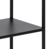 Černý kovový regál Romba 185 x 69,5 cm -fv-interier-25
