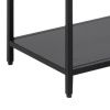 Černý kovový regál Romba 185 x 69,5 cm -fv-interier-25