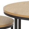 Set dvou přírodních lakovaných konferenčních stolků Sprut 80/50 cm -fv-interier-25