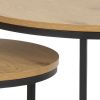 Set dvou přírodních lakovaných konferenčních stolků Sprut 80/50 cm -fv-interier-25