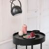 Černé matné kovové závěsné světlo Frandsen Ball Handle 19 cm