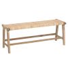 Ratanová lavice Kave Home Beida 120 cm