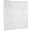 Šedo bílý obraz Kave Home Basilisa 90 x 90 cm