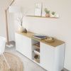 Bílá lakovaná komoda Kave Home Abilen 180 x 36 cm -fv-interier-25