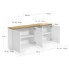 Bílá lakovaná komoda Kave Home Abilen 180 x 36 cm
