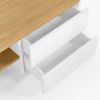 Bílý lakovaný TV stolek Kave Home Abilen 200 x 36 cm -fv-interier-25