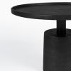 Černý kovový kulatý konferenční stolek WLL MASON 60 cm -fv-interier-25