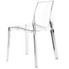 Transparentní plastová jídelní židle Simple Chair