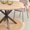 Dubový jídelní stůl Kave Home Argo 120 cm s černou kovovou podnoží -fv-interier-25