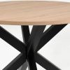 Dubový jídelní stůl Kave Home Argo 120 cm s černou kovovou podnoží -fv-interier-25