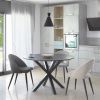 Černý lakovaný jídelní stůl Kave Home Argo 120 cm s černou kovovou podnoží -fv-interier-25