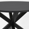 Černý lakovaný jídelní stůl Kave Home Argo 120 cm s černou kovovou podnoží -fv-interier-25