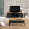 Modro šedý borovicový TV stolek Marckeric Miranda 158 x 40 cm -fv-interier-25