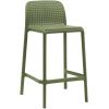 Zelená plastová barová židle Lido Mini 65 cm